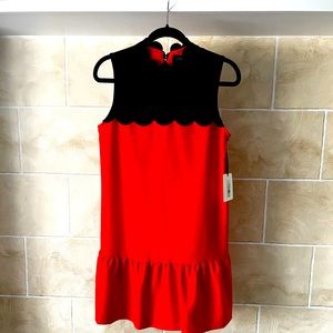 Victoria Beckham, Red/Navy block Teen Dress